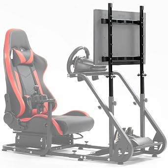 Anman Racing Pro Visualizer Display Stand ، يدعم أوضاع عرض الشاشة من 24 إلى 60 بوصة ، متوفر فقط مع حامل قمرة القيادة هذا