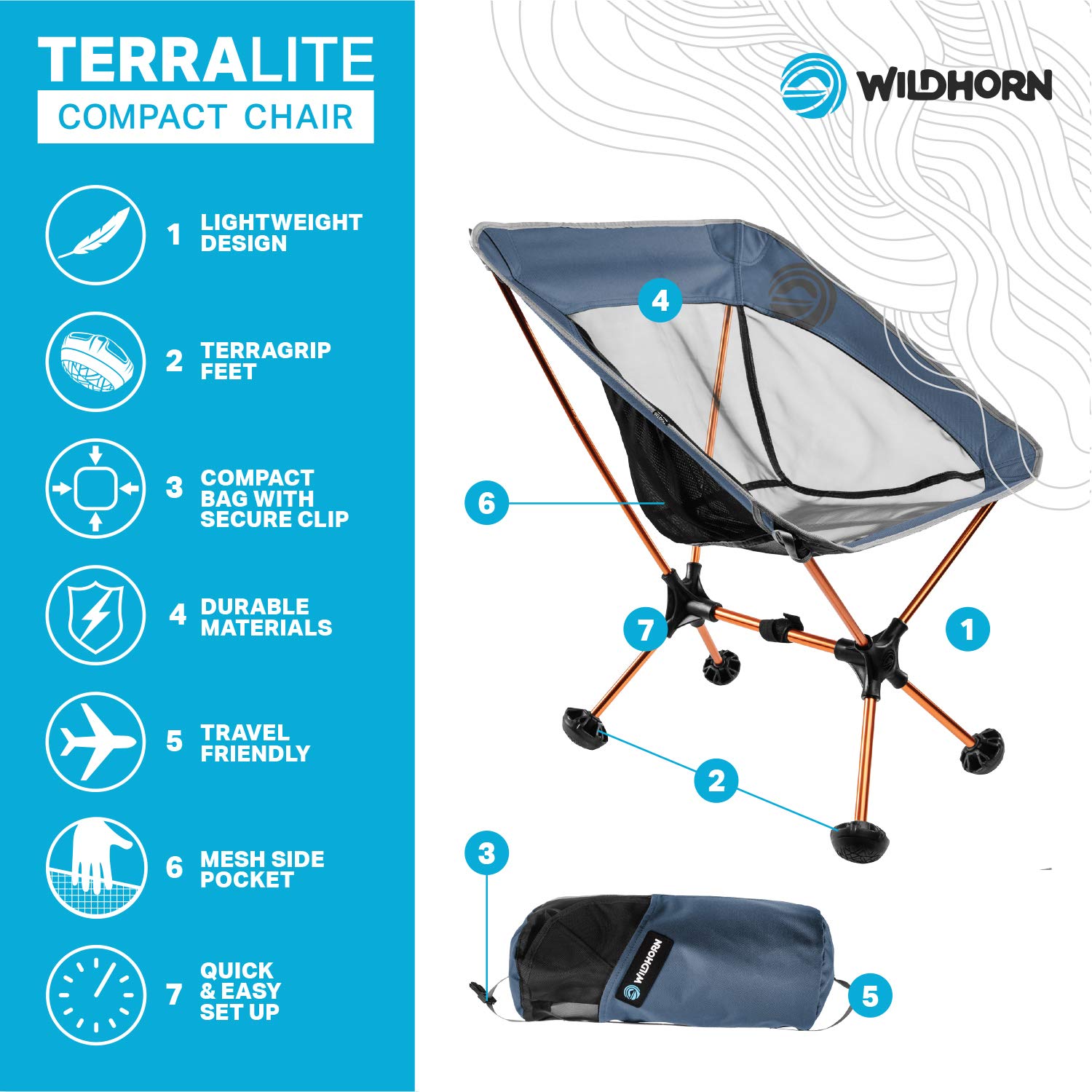 terralite portable camp chair
