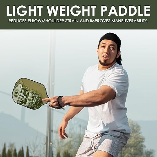 Miniatura 3 de KC SMASH Juego de 2 paletas de pickleball - Aprobado por USAPA, apto para principiantes e intermedios, agarre ultra cómodo, incluye pelotas y bolsa