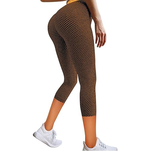 Famous TikTok Leggings, Yoga Pants for Women High Waist Tummy Control Booty Bubble Hip Lifting Workout Running Tights