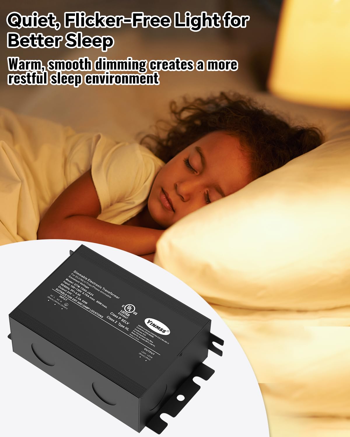 LED Driver 24V 96W DimmableTriac ELV/MLV LED Transformer Compatible with Lutron&Leviton Switches,for LED Strip Lights, Kitchen, Cabinet, UL&FCC-Listed