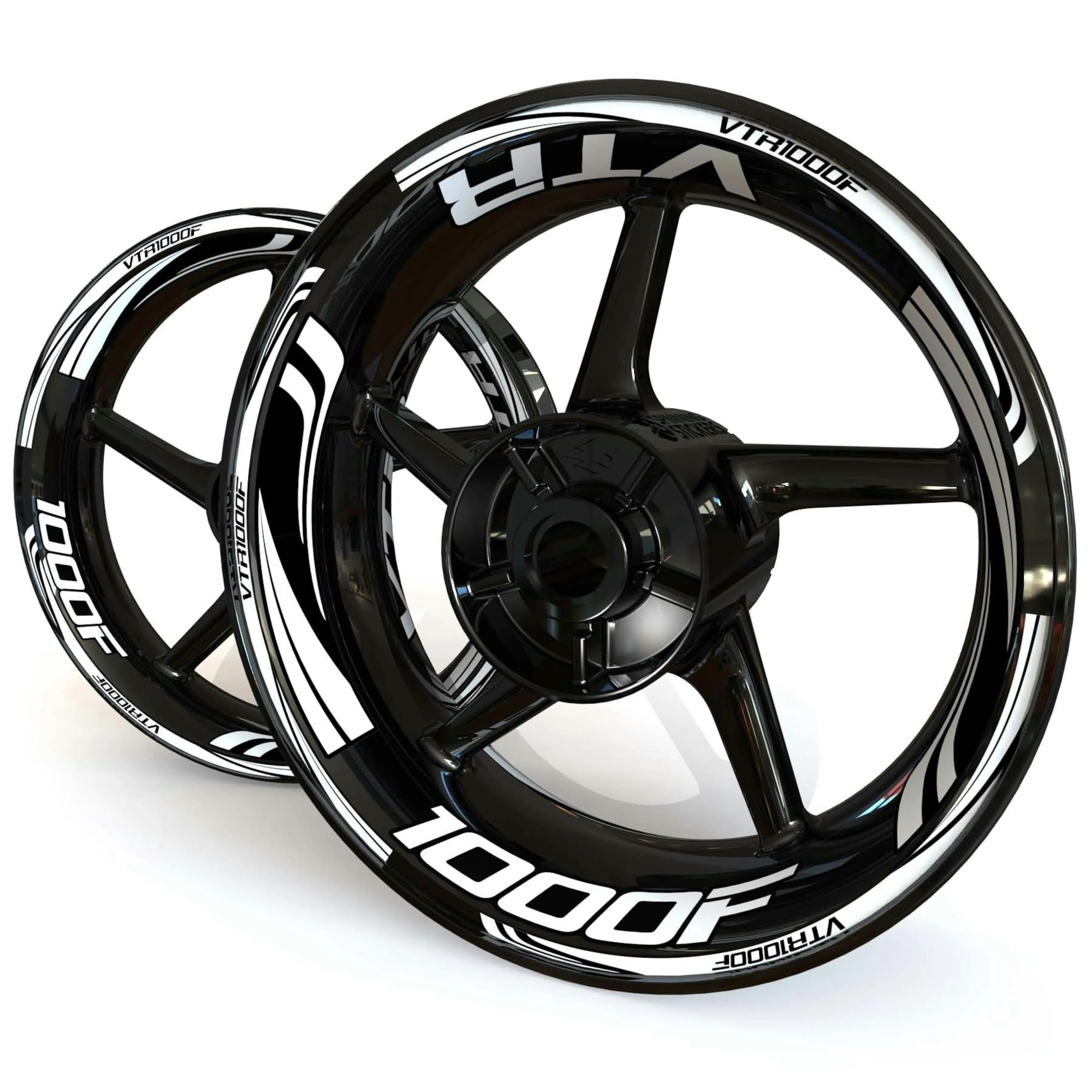 Motorrad-Radnabenaufkleber Reflektierende Aufkleber Für Motorradfelgen Für VTR1000 VTR 1000 VTR1000F VTR 1000 F Radnabenaufkleber Radaufkleber Felgenrandaufkleber(Farbe 14)
