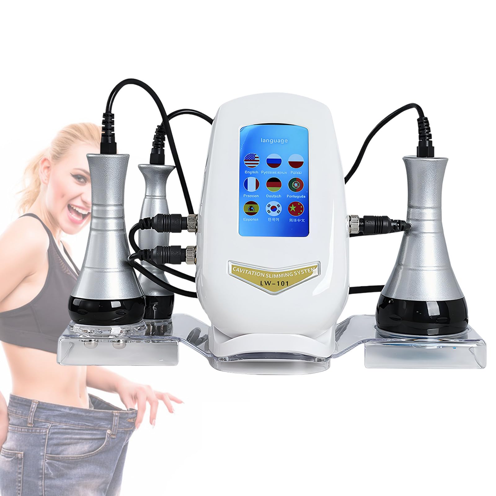 Wangyingxu Professional Electric Body Massager Machine, 3 Function Handles