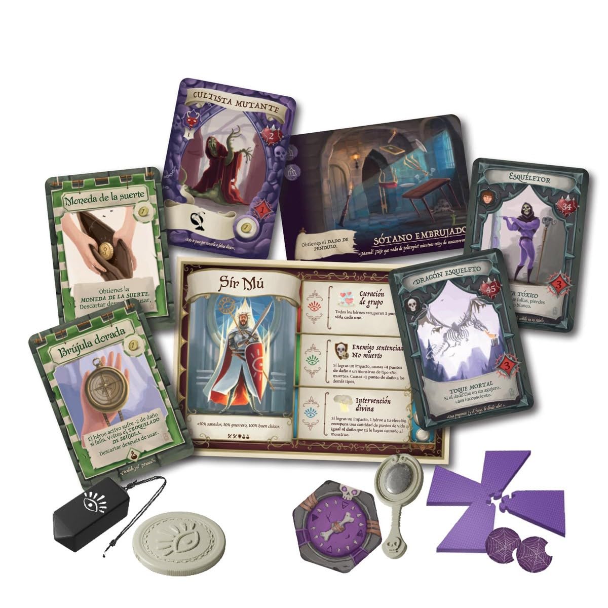 Devir - Dungeon Fighter: Katakumby Mrocznych Wraith, Gra Planszowa, Gra Planszowa z Przyjaciółmi, Strategia, Wiek +8 (BGDUFCASP)