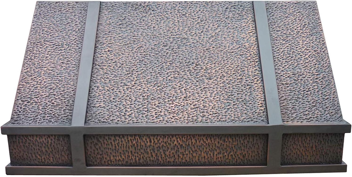 SINDA 99.9% Pure Virgin Under Cabinet Copper Vent Hood, Includes Stainless Steel 304 Vent, Fan Motor and Baffle Filter, H11HOT-NW3621, 36"Wx21"H, Wall Mount