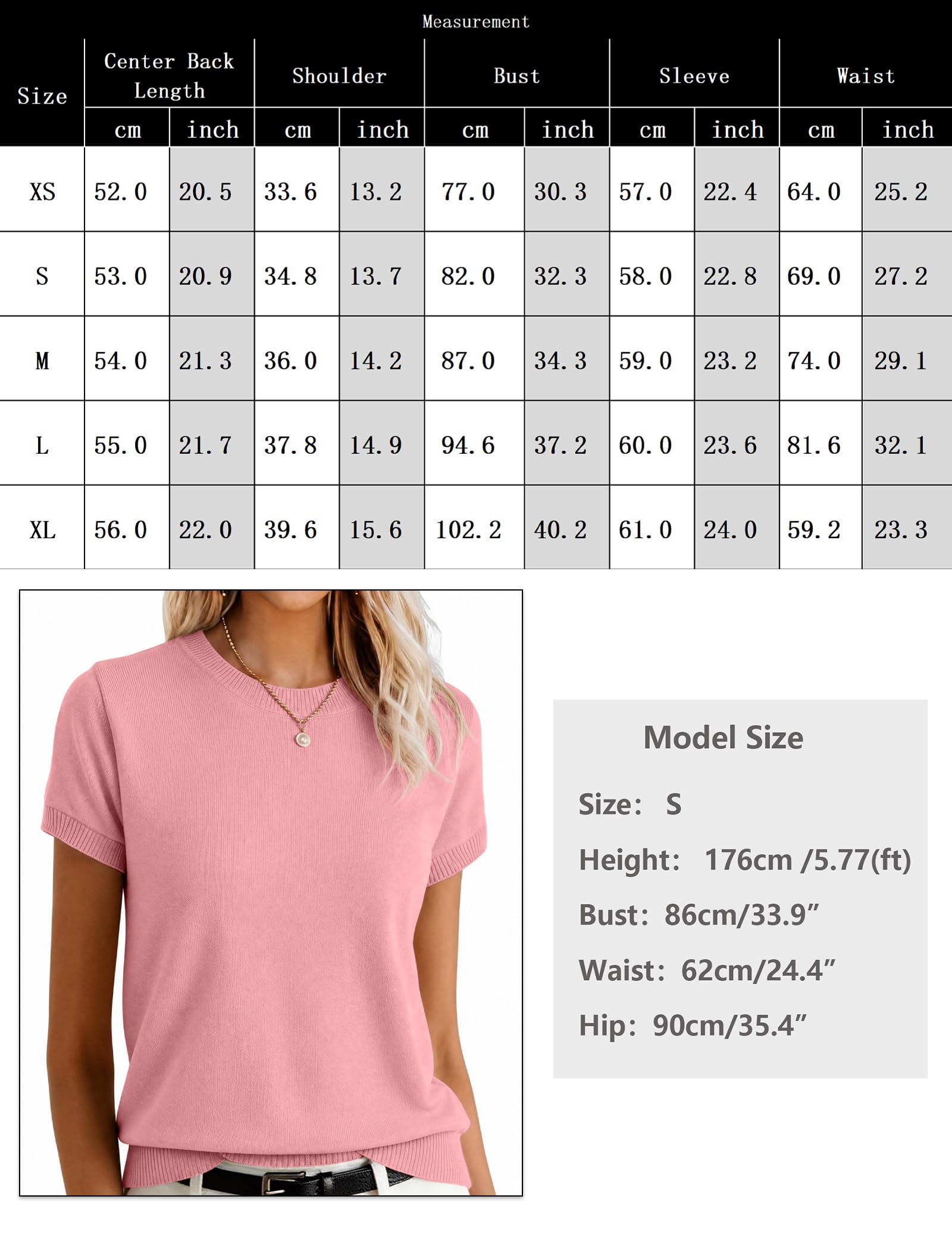 Totatuit Kurzarm Pullover Damen Sommer Rundhals Strickpullover Business Casual Oberteil Für Büro Und Alltag Frühjahr 2026 Outfit
