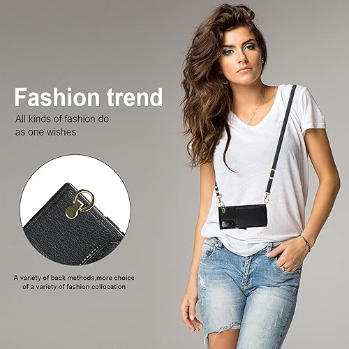 Miniatura 6 de Asuwish Funda de teléfono para Samsung Galaxy S20 FE 5G de 6.5 pulgadas con protector de pantalla y soporte para tarjetas con cremallera, soporte de