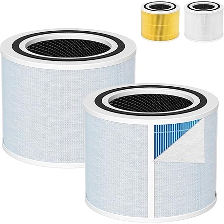 LEVOIT Core 300-P Core 300S-P VortexAir Air Purifier Core 300-RF-SR (Blue), 2 Pack