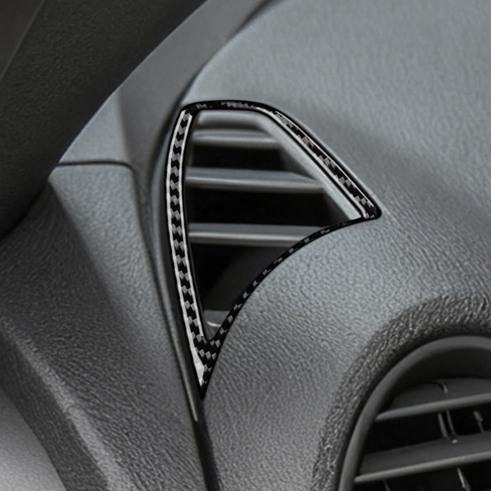 KUNGKIC Per Mercedes-Benz SLK R171 2004 2005 2006 2007 2008 2009 2010 Consola Centrale in Fibra di Carbonio Pannello di Controllo Entrambi i Lati Telaio di Scarico d'Aria Adesivo Decorazione Accessori