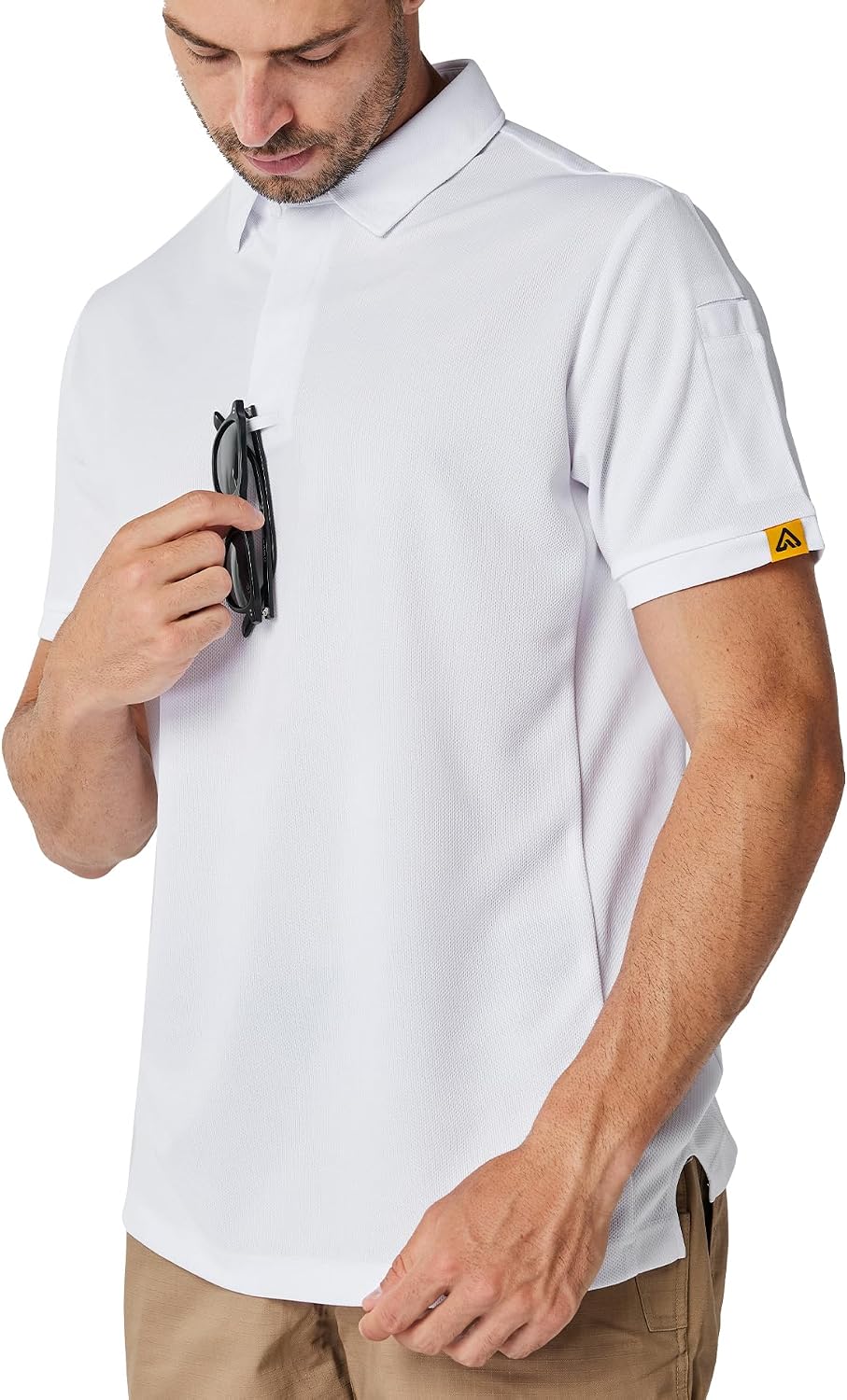 Men's Short Sleeve Polo Shirts Breathable Golf Polo Shirt Men's Sports Polo Shirt T-Shirt for Outdoor Activities