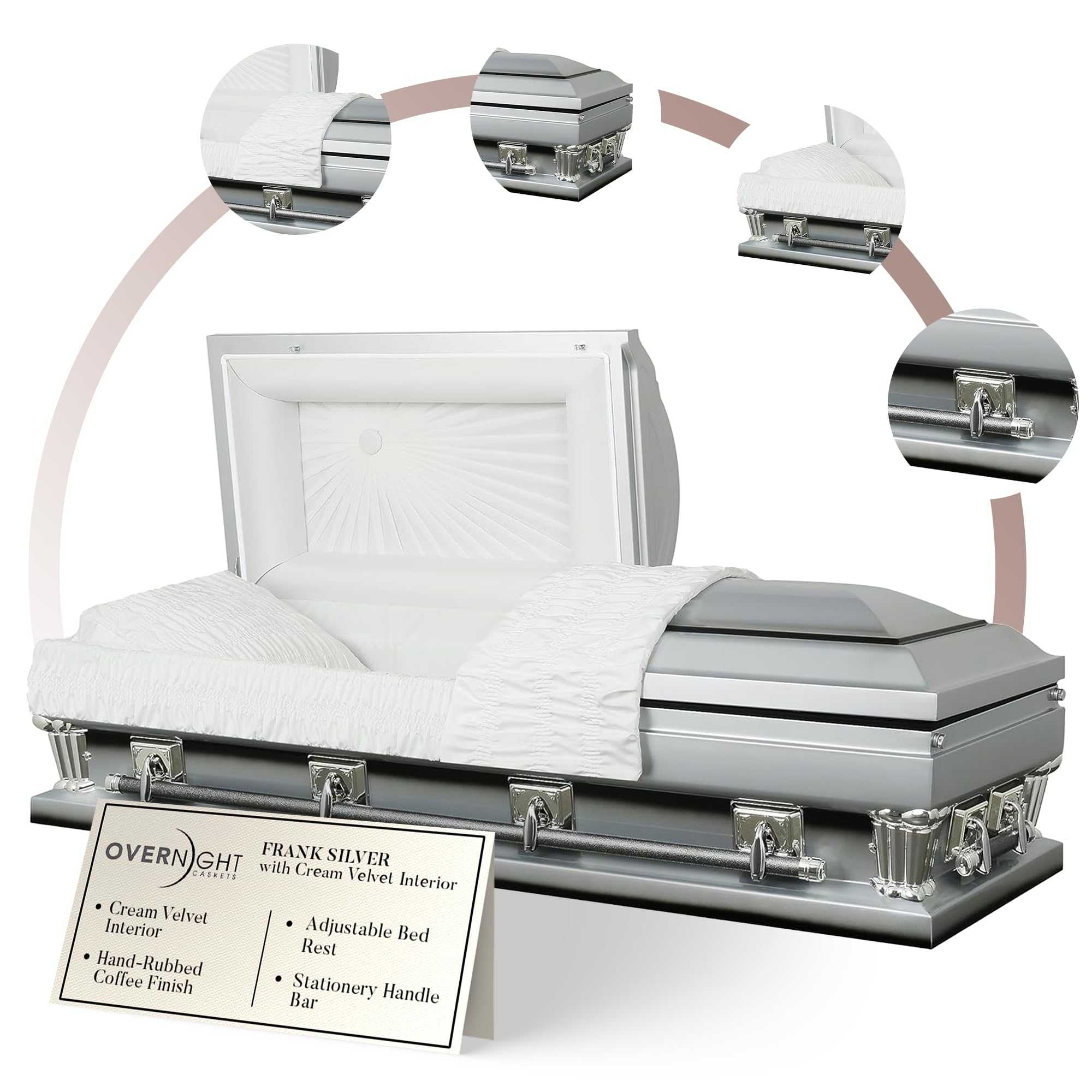 Amazon.com: Overnight Caskets Frank Oversized Metal Funeral