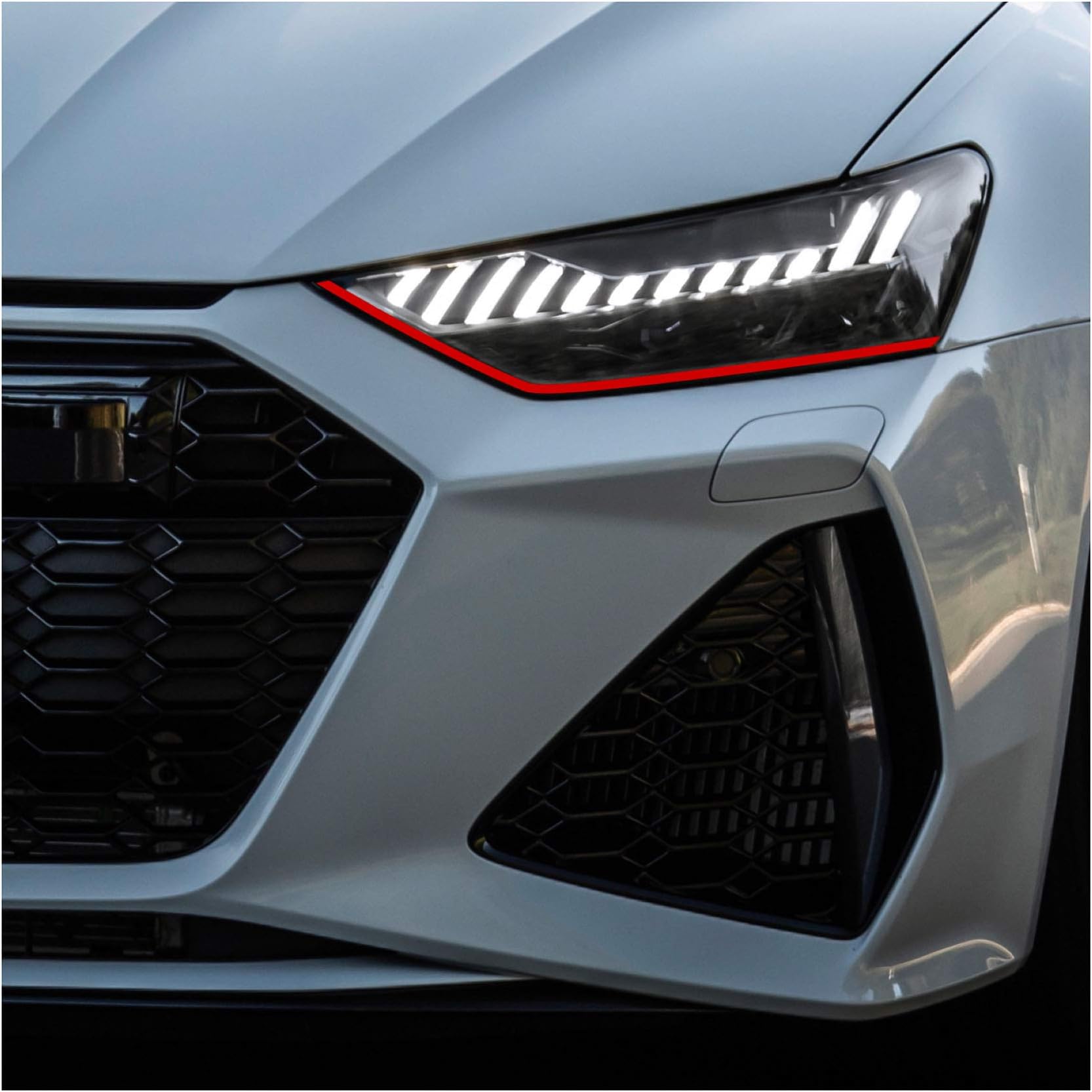 Devil Eye® headlight film by Finest-Folia, stripe for Seat Ibiza, Cupra ST, SC, 6J, RS