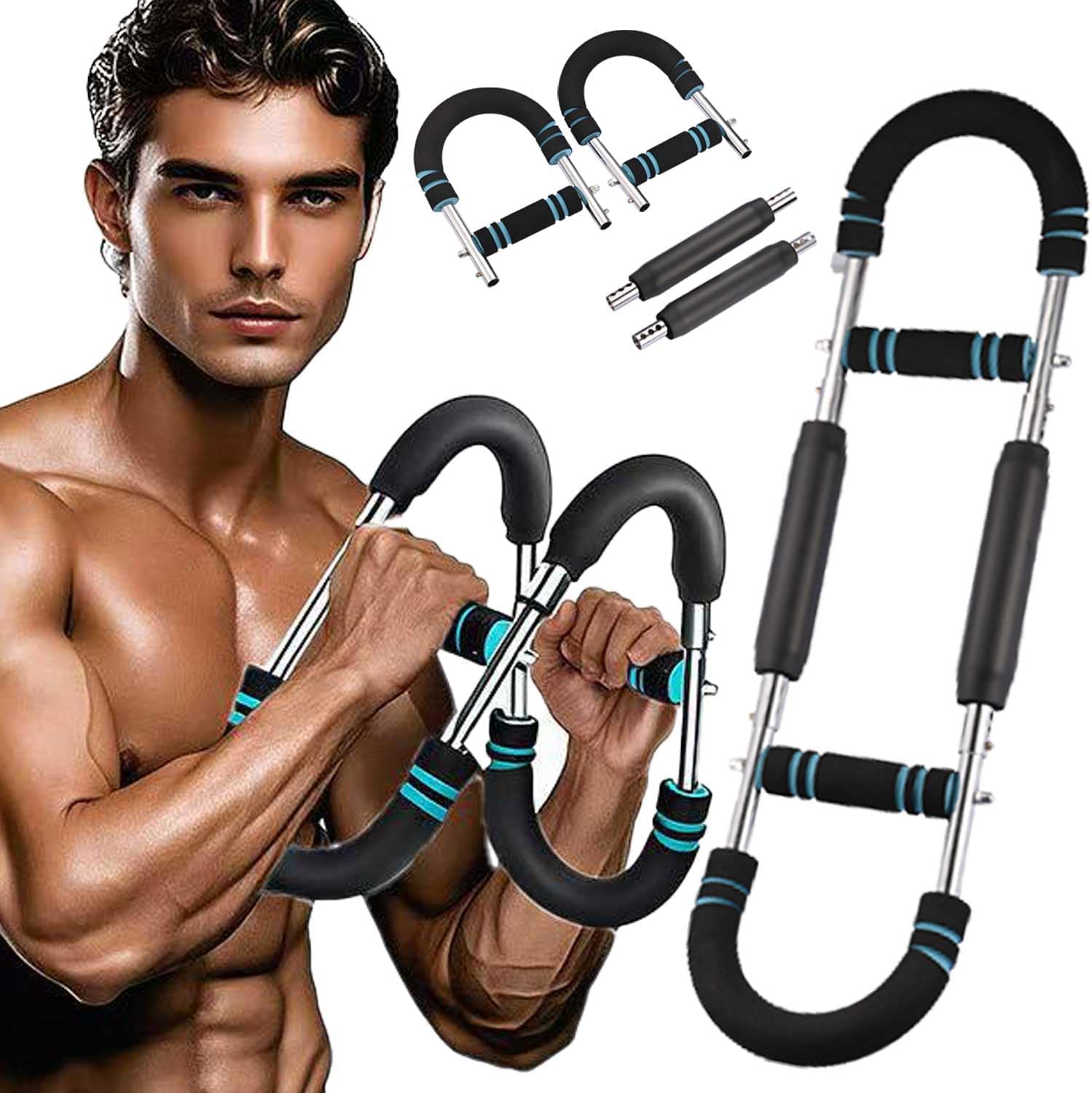 EARTHCONE Power Twister Arm Strength Trainer with Dual-Bar Design – Adjustable Resistance, Foam-Padded Grips, and Durable Spring Steel for Upper Body, Forearm, and Wrist Strength Training (1Pcs)-picture-17