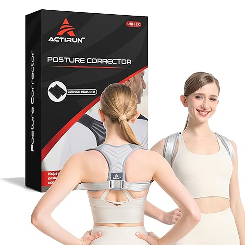Corrector de postura para mujeres y hombres Soporte ajustable de espalda superior para hombro y espalda Alineación de columna vertebral y alivio