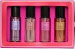 Victoria's Secret Collection Mist de fragrances 4 Pièce Mini Set cadeau Mist, Parfums assortis, Ensemble cadeau pour femmes