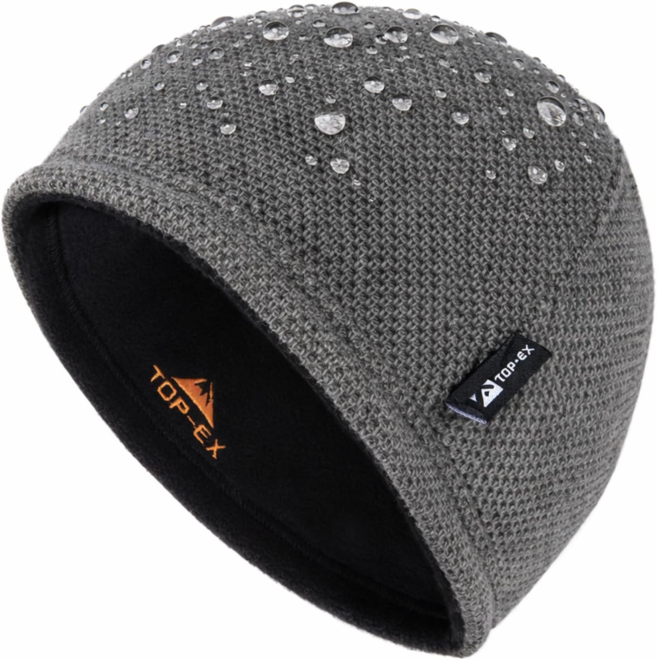 Men’s Waterproof Wool Beanie Hat | Reversible Fleece Lined Winter Cap