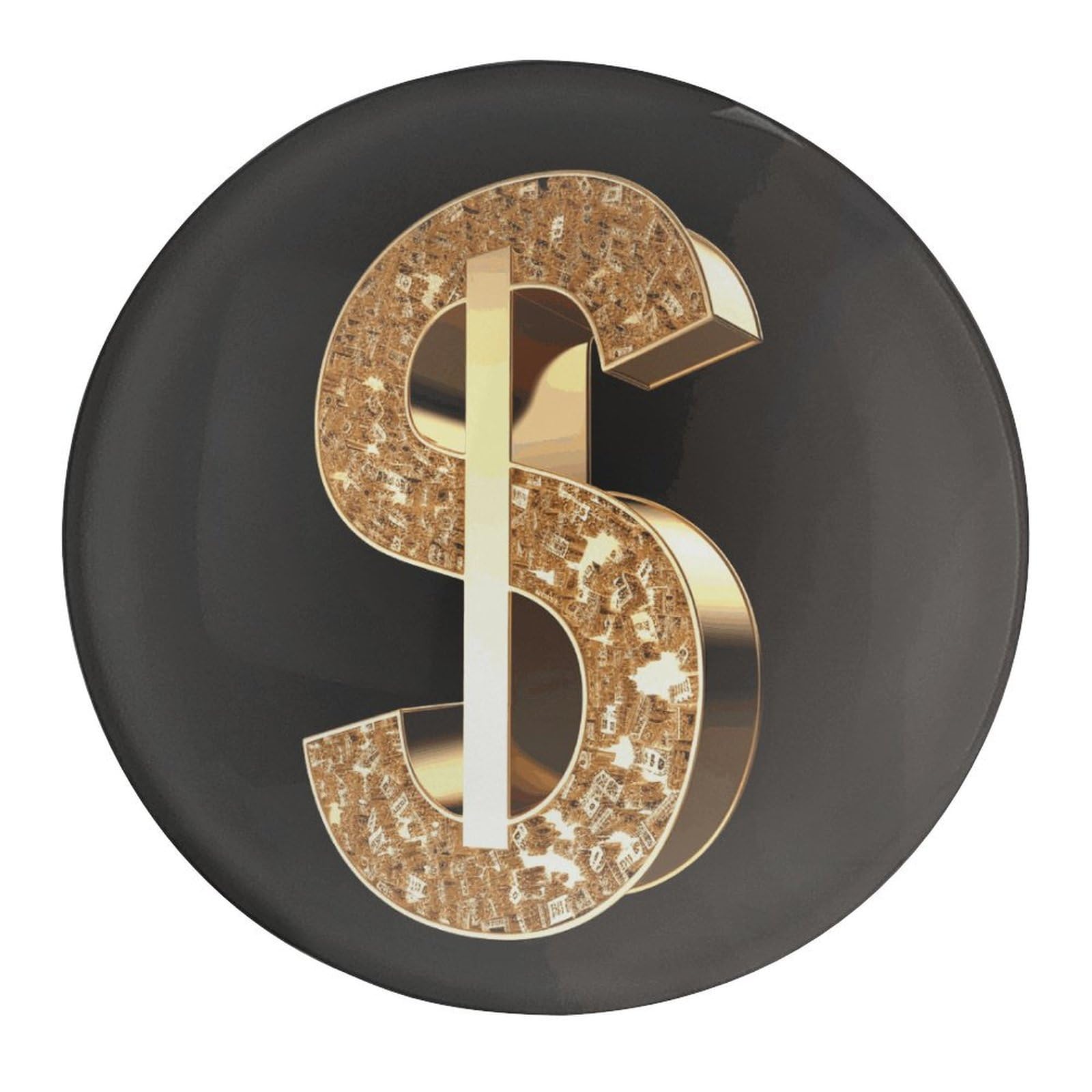 Fekiloot Style-21 Gold Dollar Sign Refrigerator Magnet Fridge Magnet2 Pcs