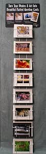 Photographer's Edge Horizontal Card Display Rack - Holds 5x7 Cards, 8 Pockets