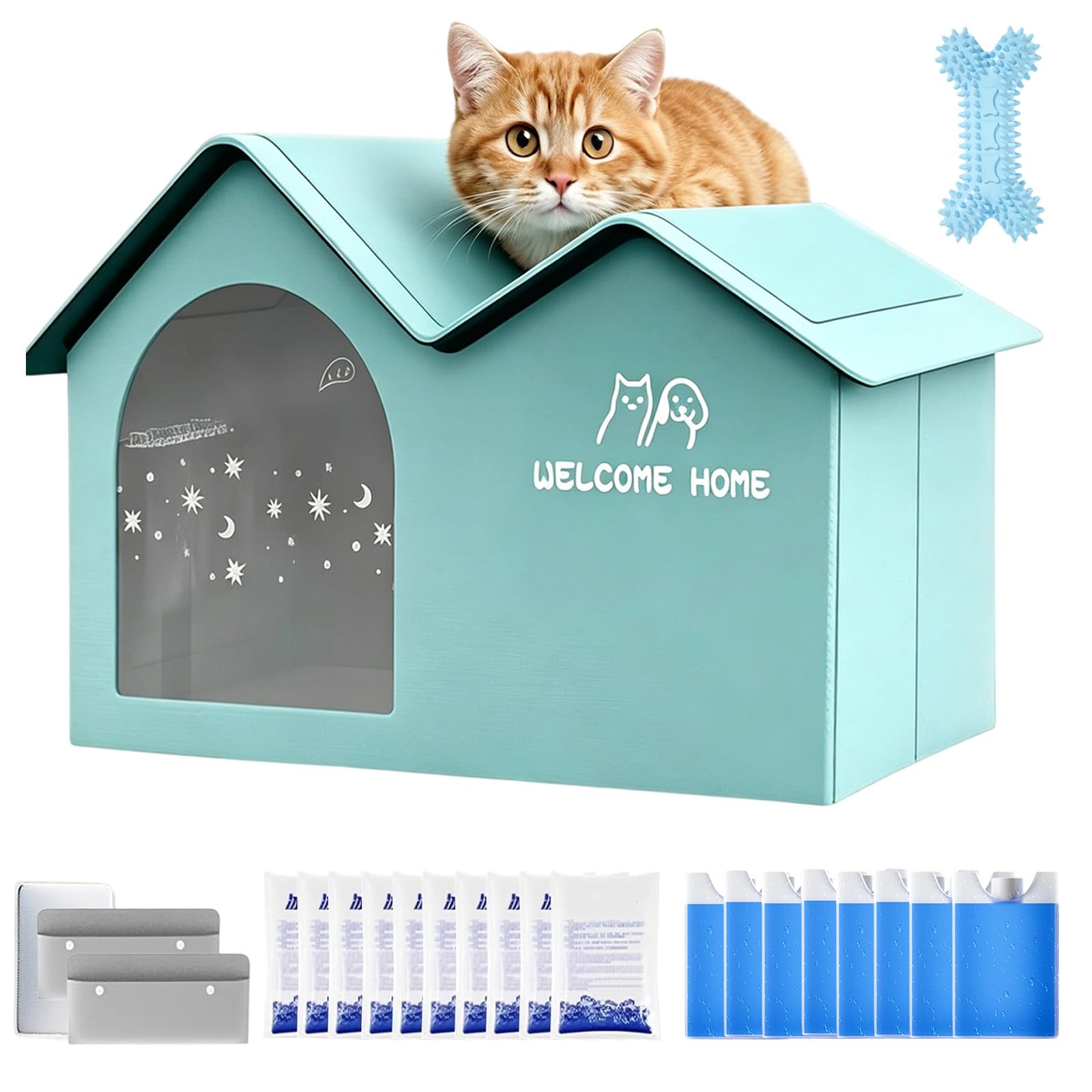 Maison de glace pour chat et chiot rafraîchissante pour un été au frais au salon