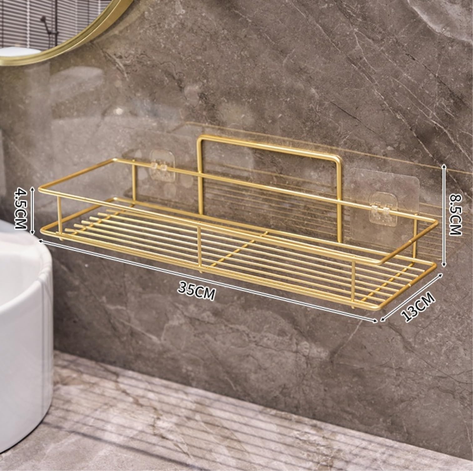 Mensola Doccia Portaoggetti Organizzatore per Doccia Mensola per Doccia in Ferro per Doccia per Bagno E Cucina Mensole Bagno Resistente