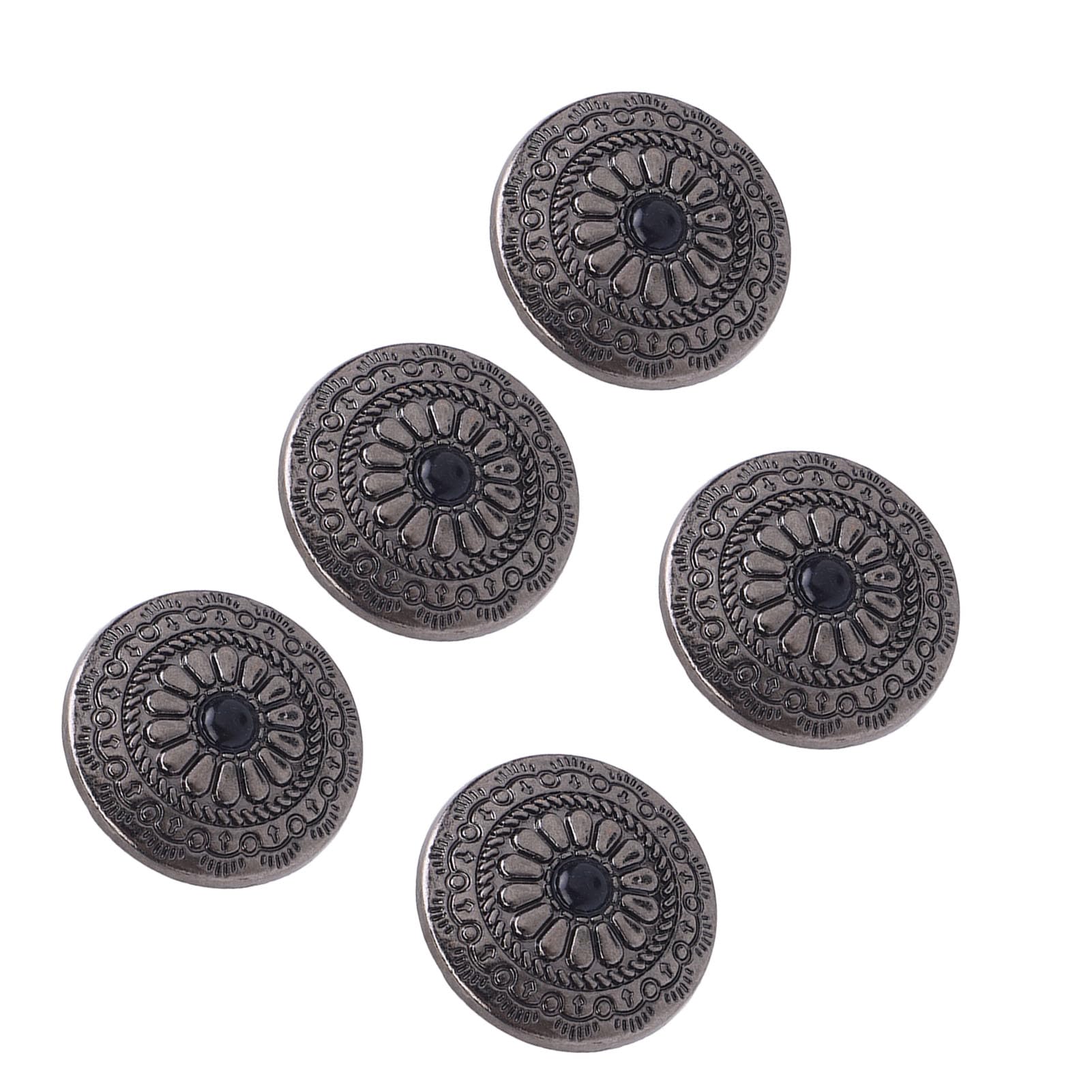 Jelquix 5 Set Screw Back Rivet 4.5mm Crossing, Zinc Alloy Rivets for Leathercraft Projects, Easy Installation Rivet Set, Ideal for Belts Bags Shoes Clothing