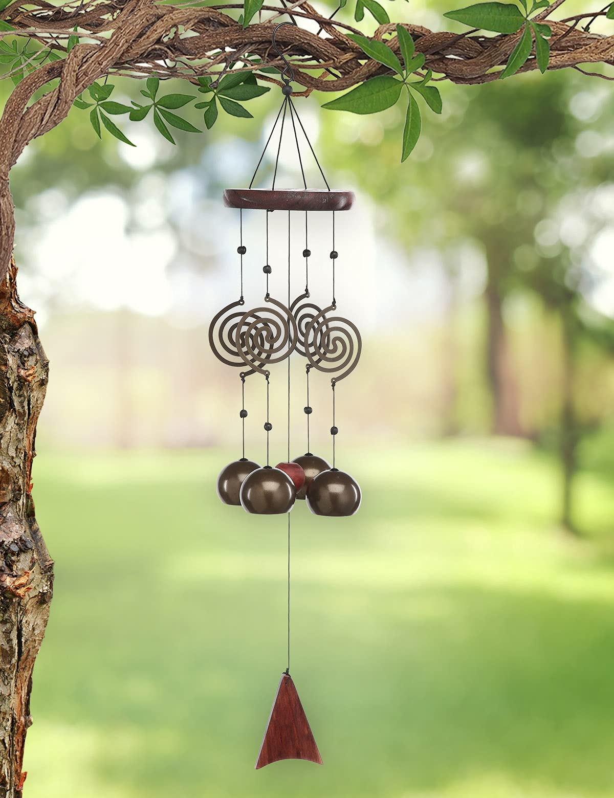 Amazon.co.jp: Sunset Vista Designs 渦巻き&ベル メタル&ウッド