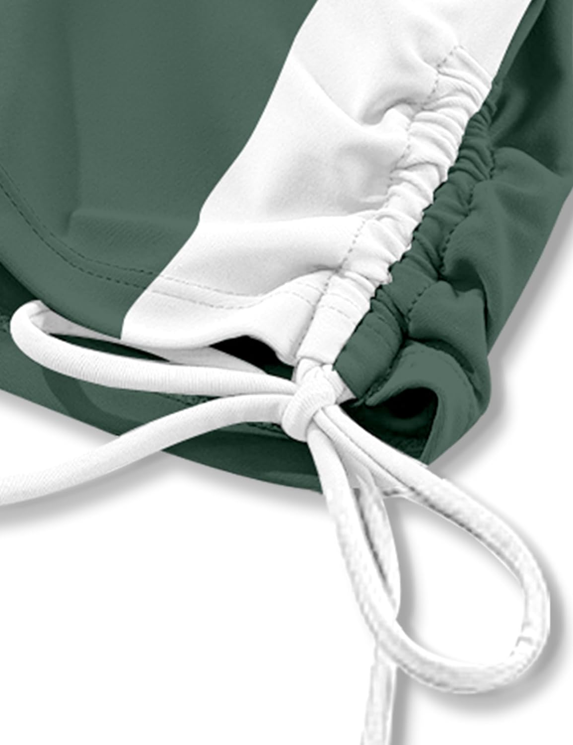 NAPU Girls Swimsuit Two Piece Tankini Swimsuits with Boyshort Ruched Bathing Suit Color Block Teen Girls' Swimwear Size 9-16Y - Image 7