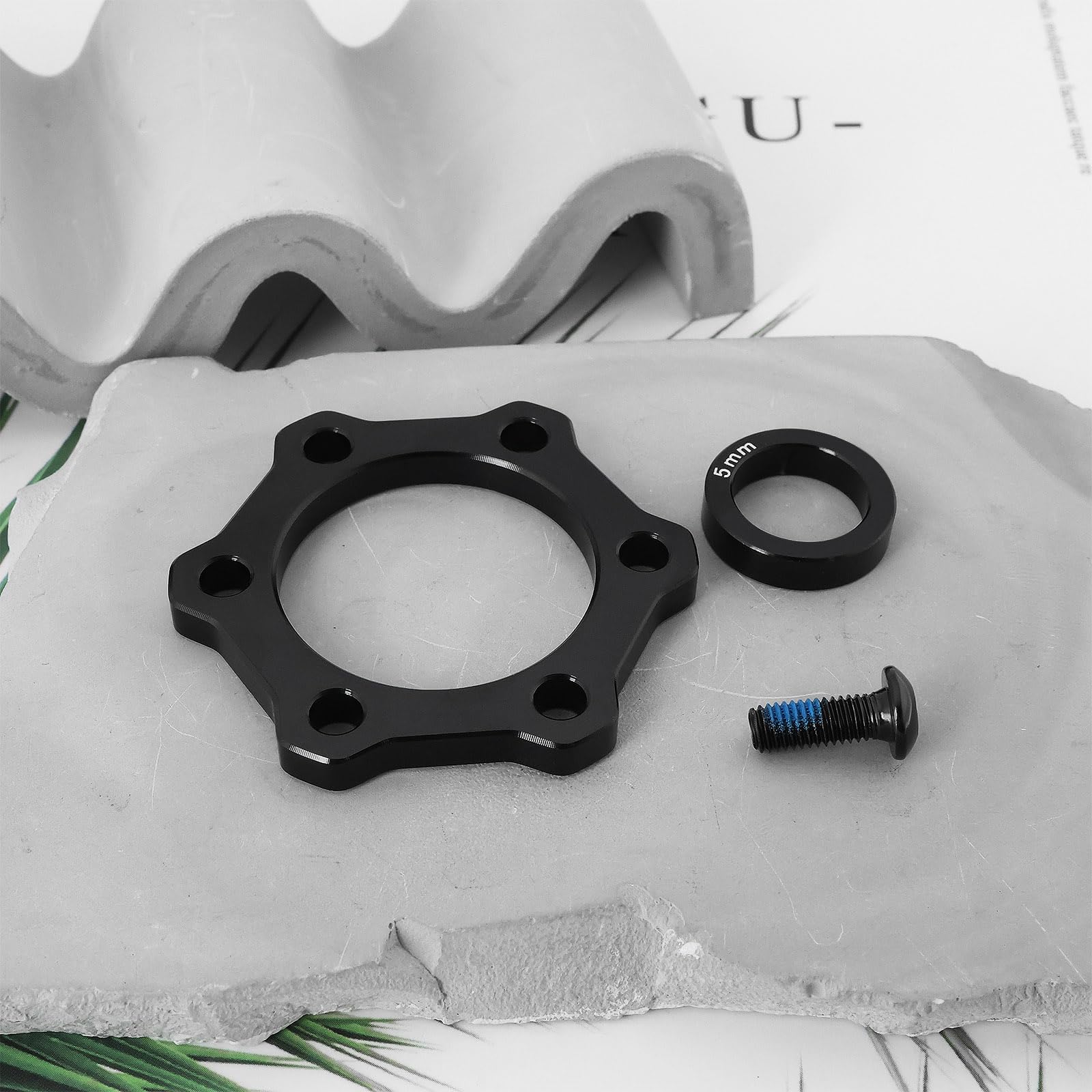 1 zestaw adapterów do piasty rowerowej z hamulcem tarczowym 100-110x15mm 5 mm adaptacja kompatybilna z Konwersja koncentratora (przód)