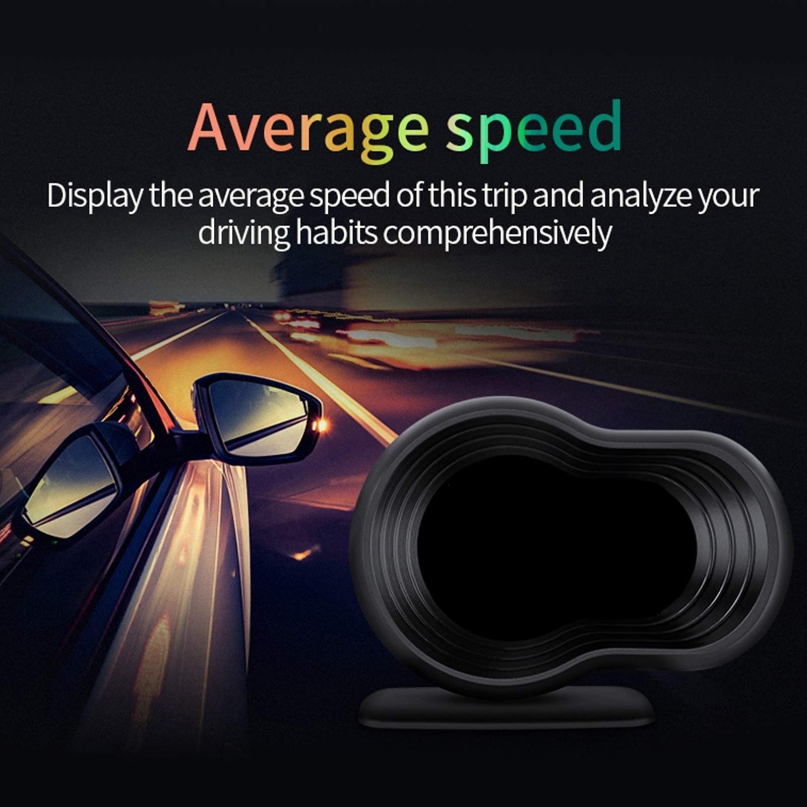 Monitor HUD Head Up Display universale OBD2 e GPS Dual Mode, proiettore per auto multifunzionale per velocità, tensione e giri al minuto, schermo LCD ad alta definizione con