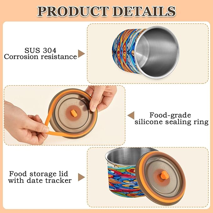 Frasco de Almacenamiento de Acero Inoxidable Hermético para Café 30 oz miniatura 6