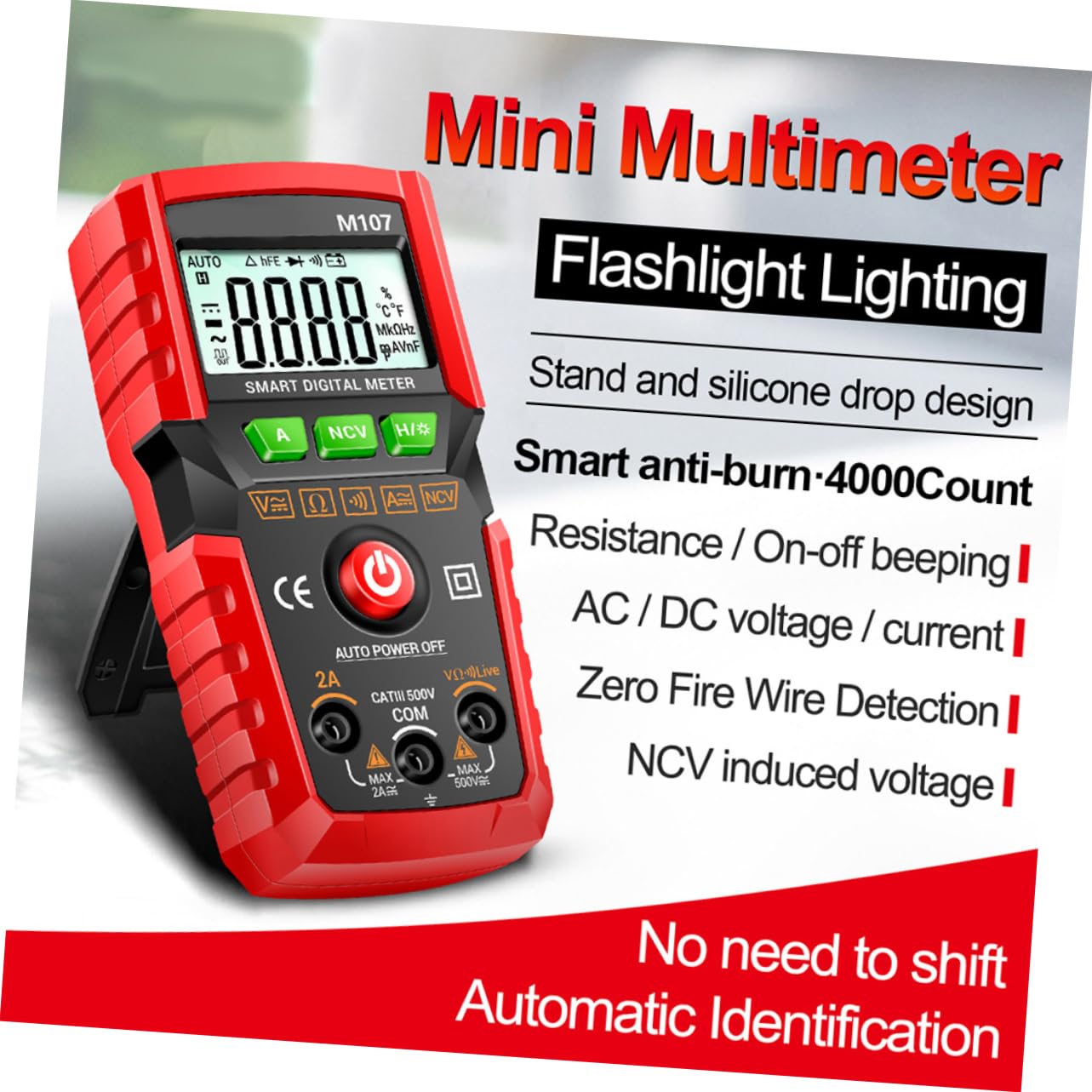 TEHAUX M107 Digital Multimeter key features