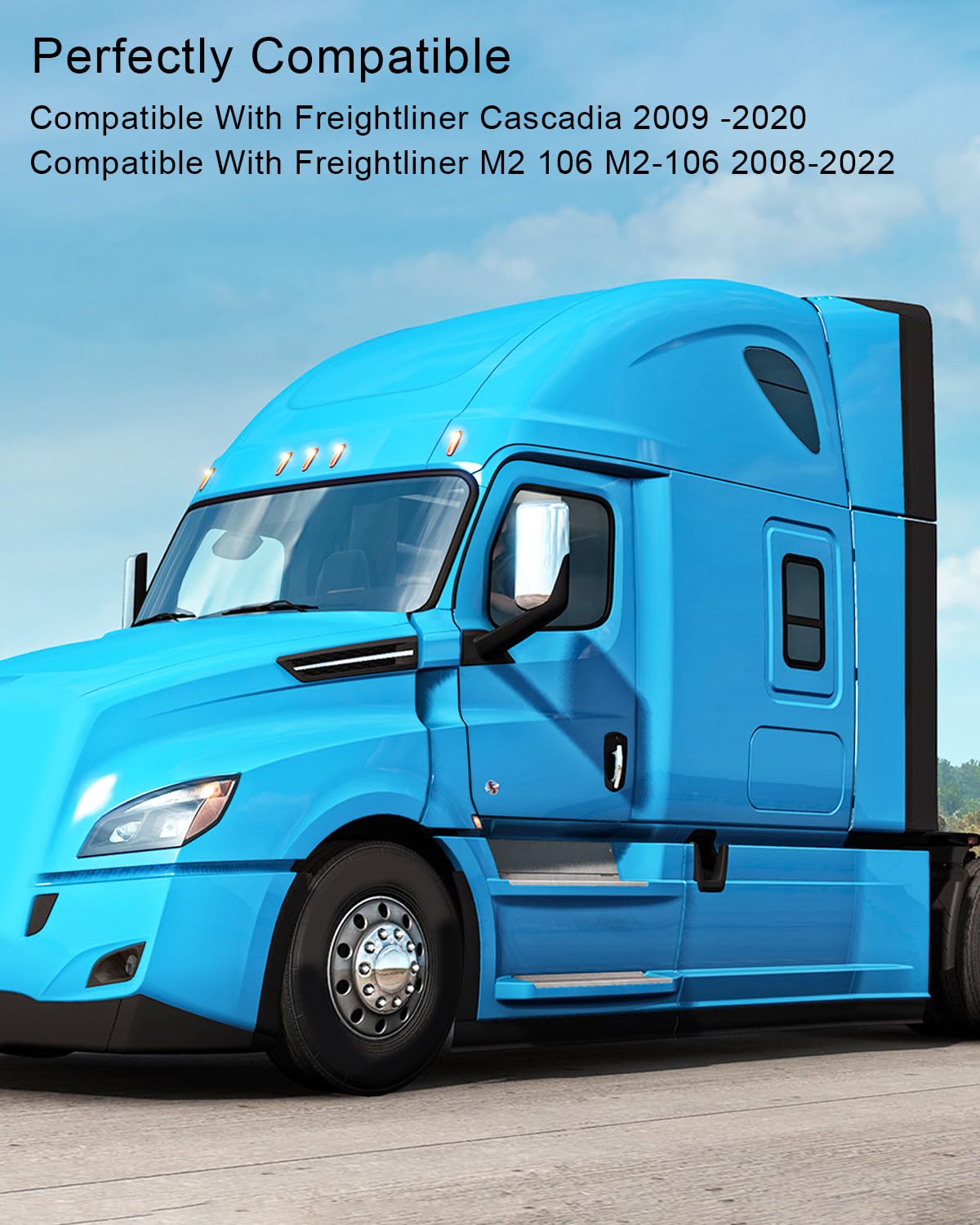 Sun Visor Clip Fit for Freightliner Cascadia 2009-2020 Freightliner M2 106 M2-106 2008-2022, Visor Retainer Support Clip Replace 18-36267-000 1836267000, 2 Pcs