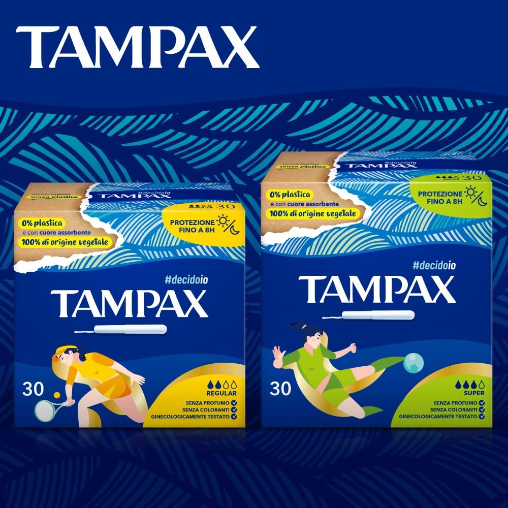 Tampax niebieskie pudełko regularne 30 x tampony z aplikatorem