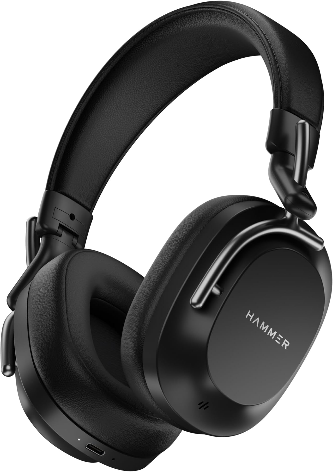 Bash Pro 33 dB Hybrid ANC Over Ear Wireless Headphones, 4 Mics for Clear Calling, Charge 10mins = 300mins playtime, 40mm Driver, Transparency Mode, 37Hrs Playtime, Super soft Cushion, 5.3 Black