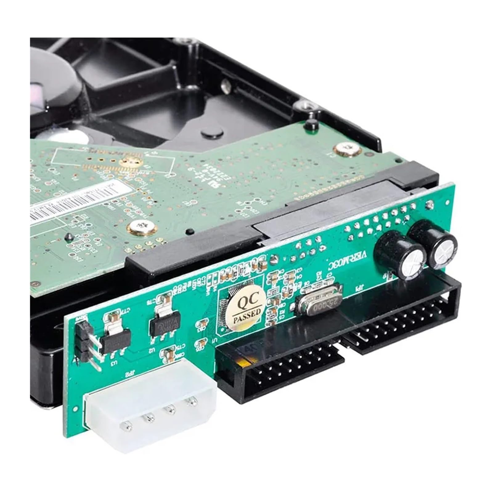 Konwerter adaptera SATA na IDE 2,5 SATA żeński na 3,5 cala IDE męski 40-pinowy port 1,5 GB Obsługa ATA 133 100 HDD CD DVD szeregowy (IDE TO SATA 2)