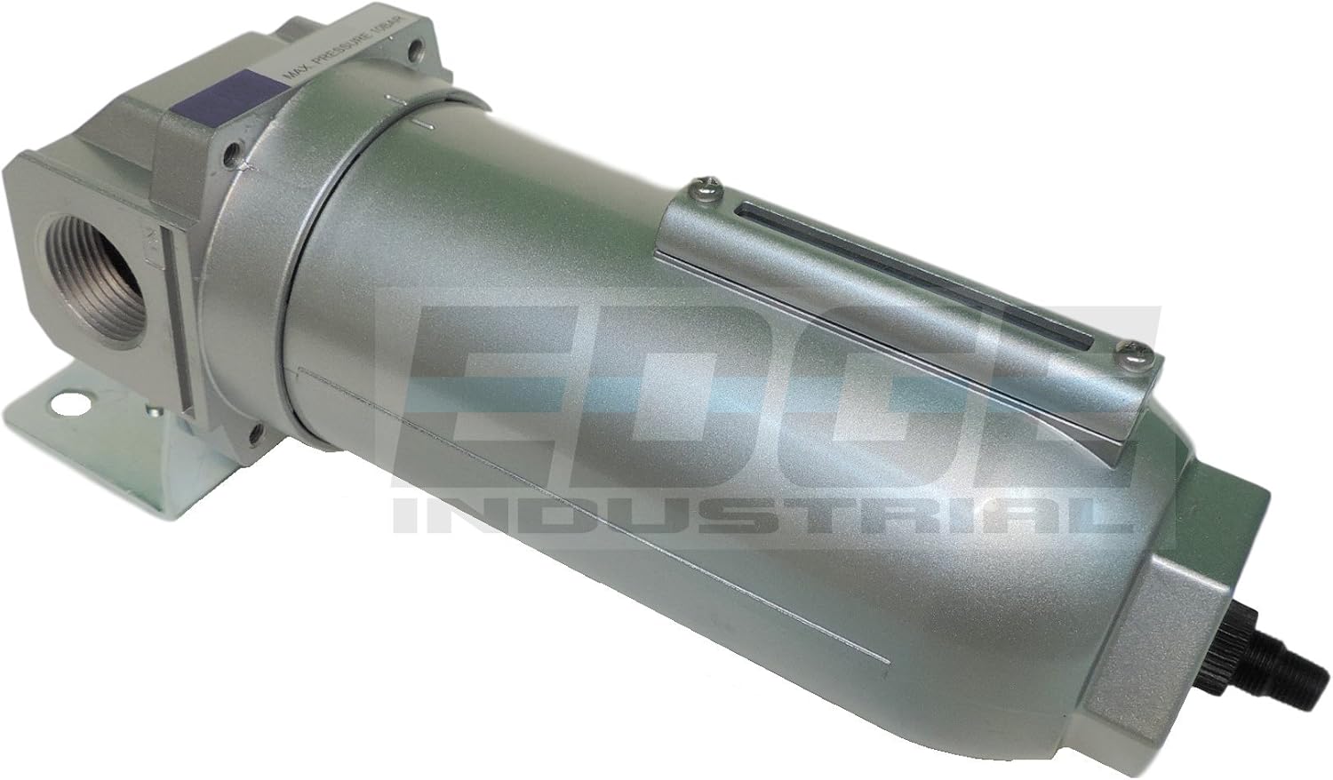 HEAVY DUTY HIGH FLOW COMPRESSED AIR INLINE PARTICULATE FILTER WITH 9OZ