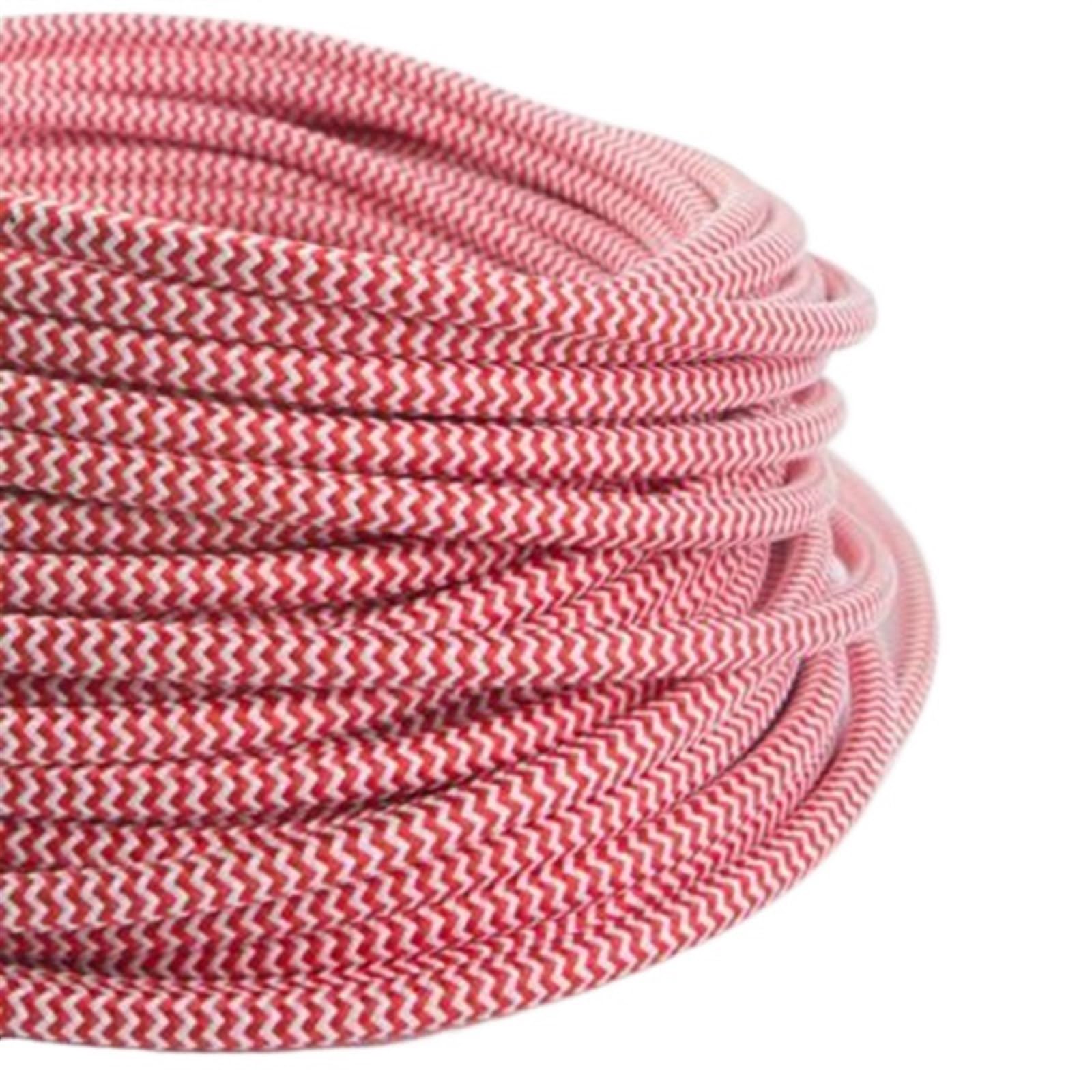 filo tessile intrecciato, Cavo elettrico intrecciato in tessuto a 2 conduttori 0,75 mm² 18 AWG(Color 1,5 Meter)