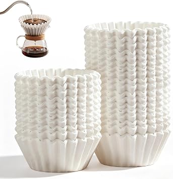 Large Coffee Filter Papers 8-12 Cup, 200 PCS Basket Coffee Filter Papers