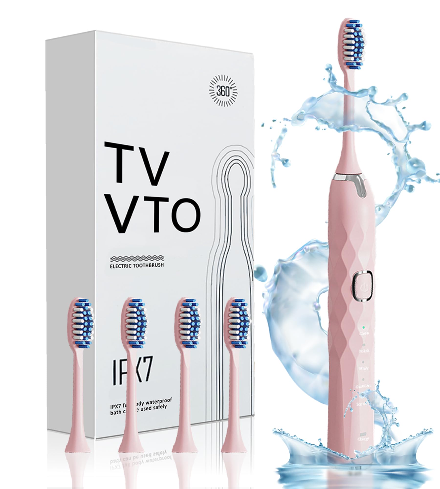 Amazon.co.jp: TVVTO 電動歯ブラシ 超音波歯ブラシ ソニック 5