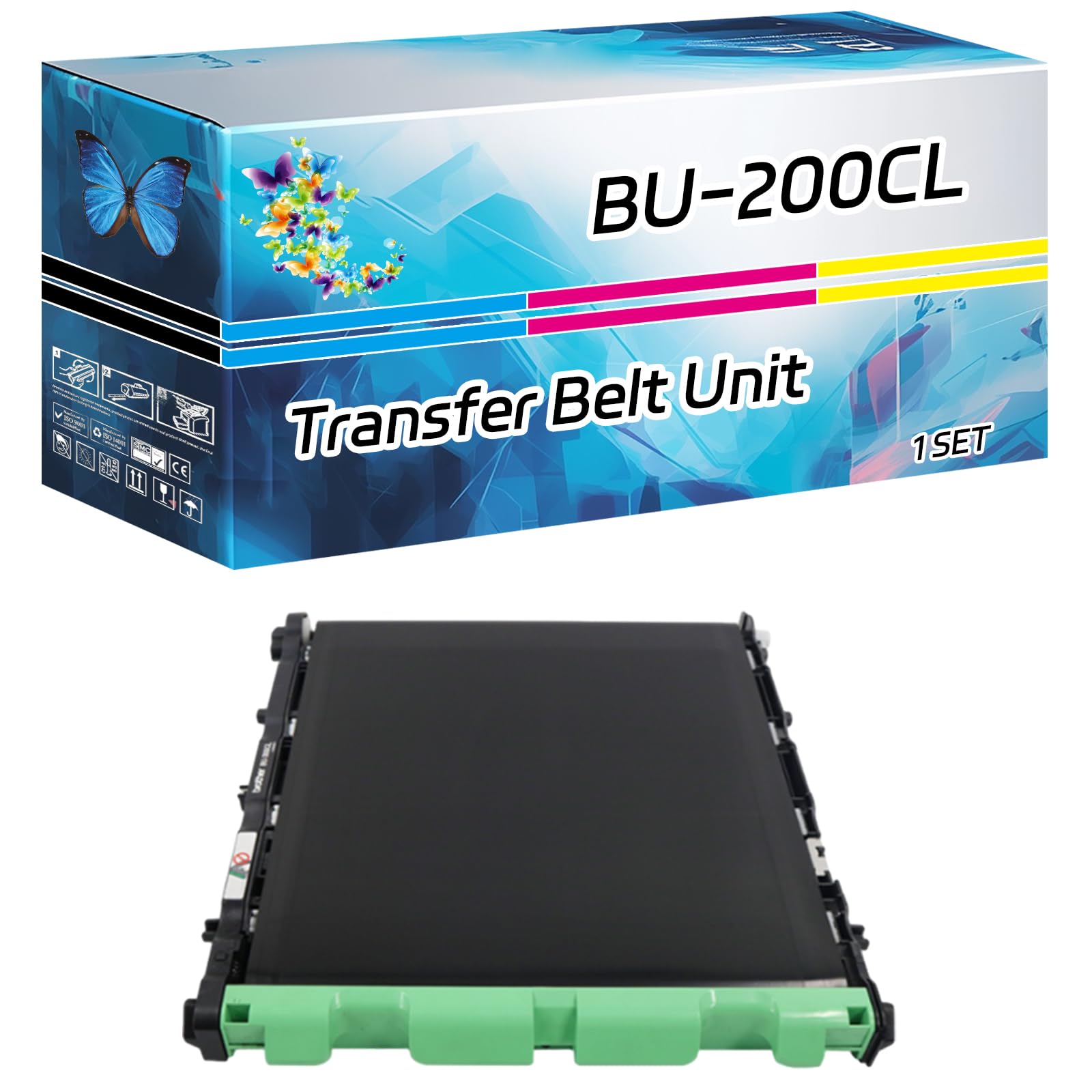 BU-200CL Transfer Belt Unit Compatible for Brother MFC-9125CN MFC-9320CW MFC-9010CN MFC-9120CN MFC-9325CW Printers, High Yield 61000 Pages, with Chip High-Definition Printing (1 Set)