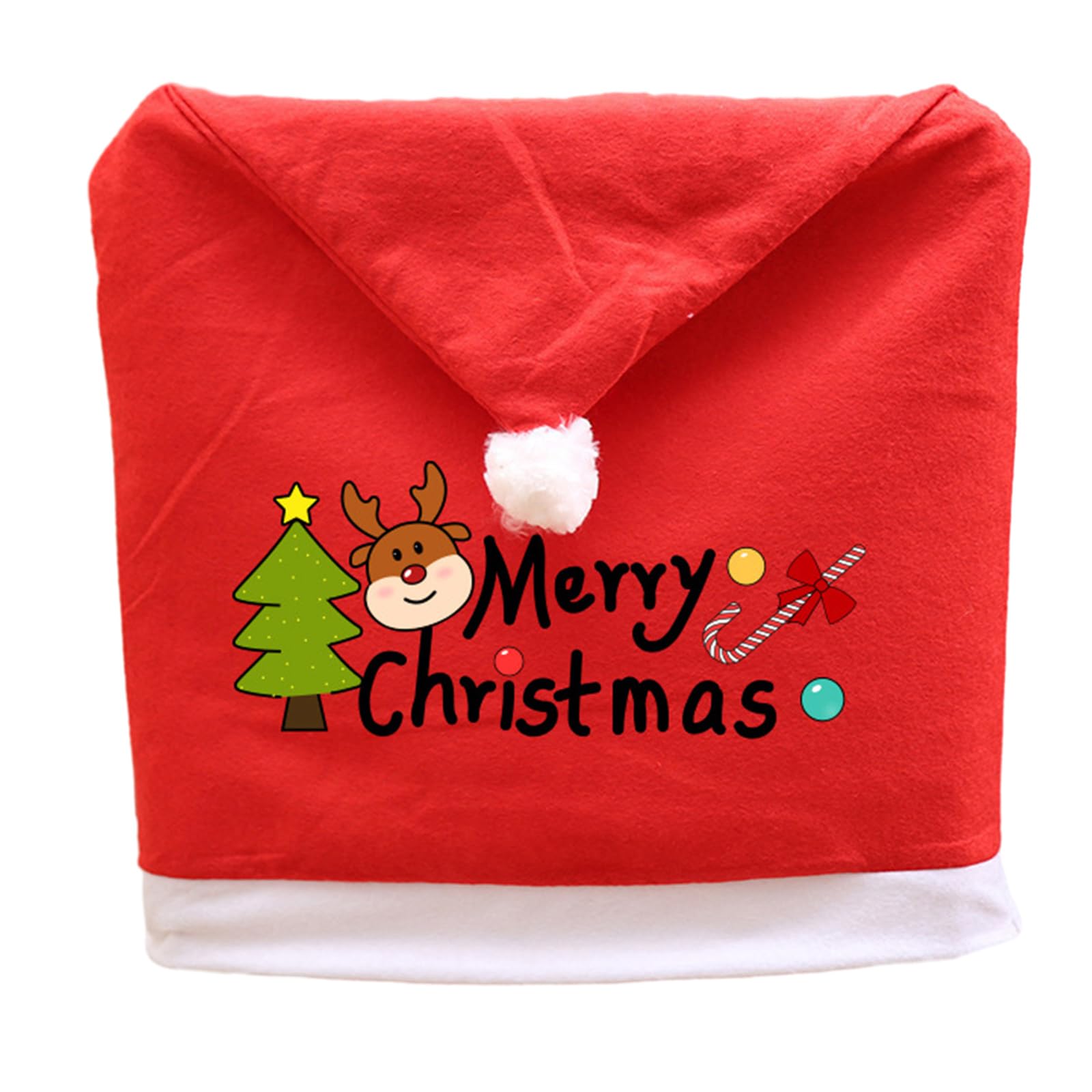 Christmas Chair Back Cover Adorable Cartoon Letters Chair Back Decor ForXmas Kitchen Dining Slipcovers Christmas Covers Cover Dining Slipcovers ForXmas Festive Home Dinner Table Chairs Decoration