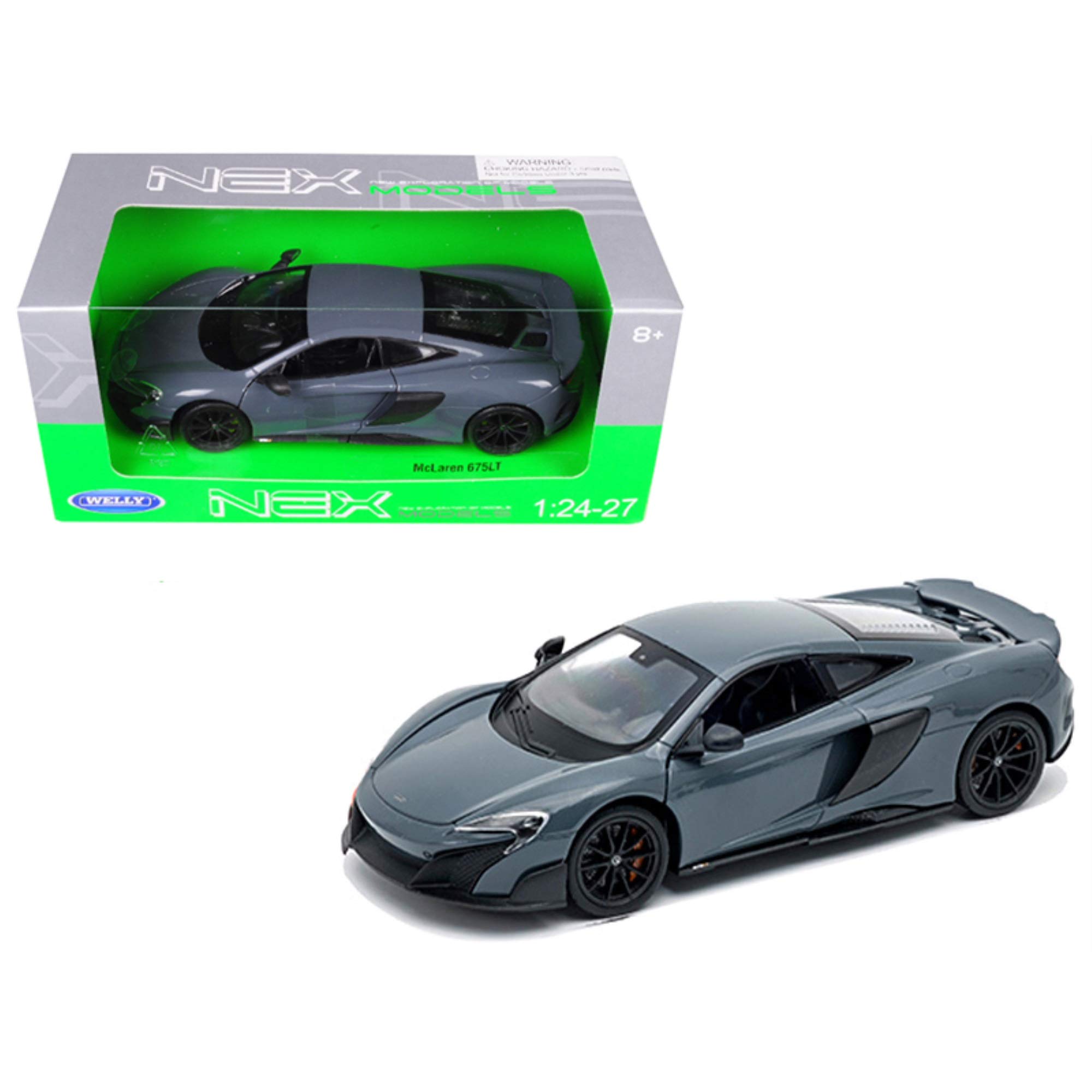 McLaren 675LT Modellauto 1/43 Von Welly – Mit Personalisiertem Wunschkennzeichen, Türen öffnen Sich!