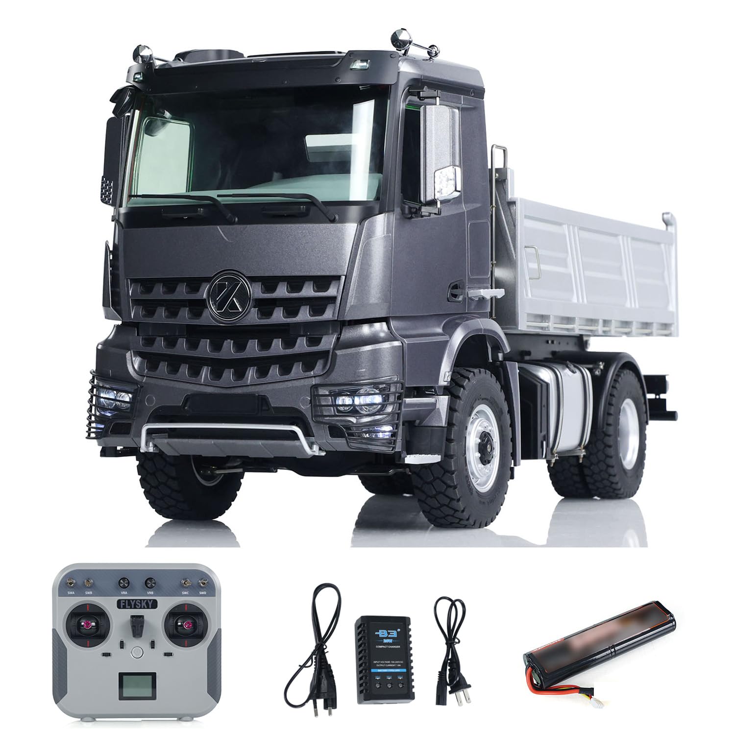 TOUCAN RC Traktor 1/14 - Ferngesteuerter 6x6 LKW Mit Sound Und Licht