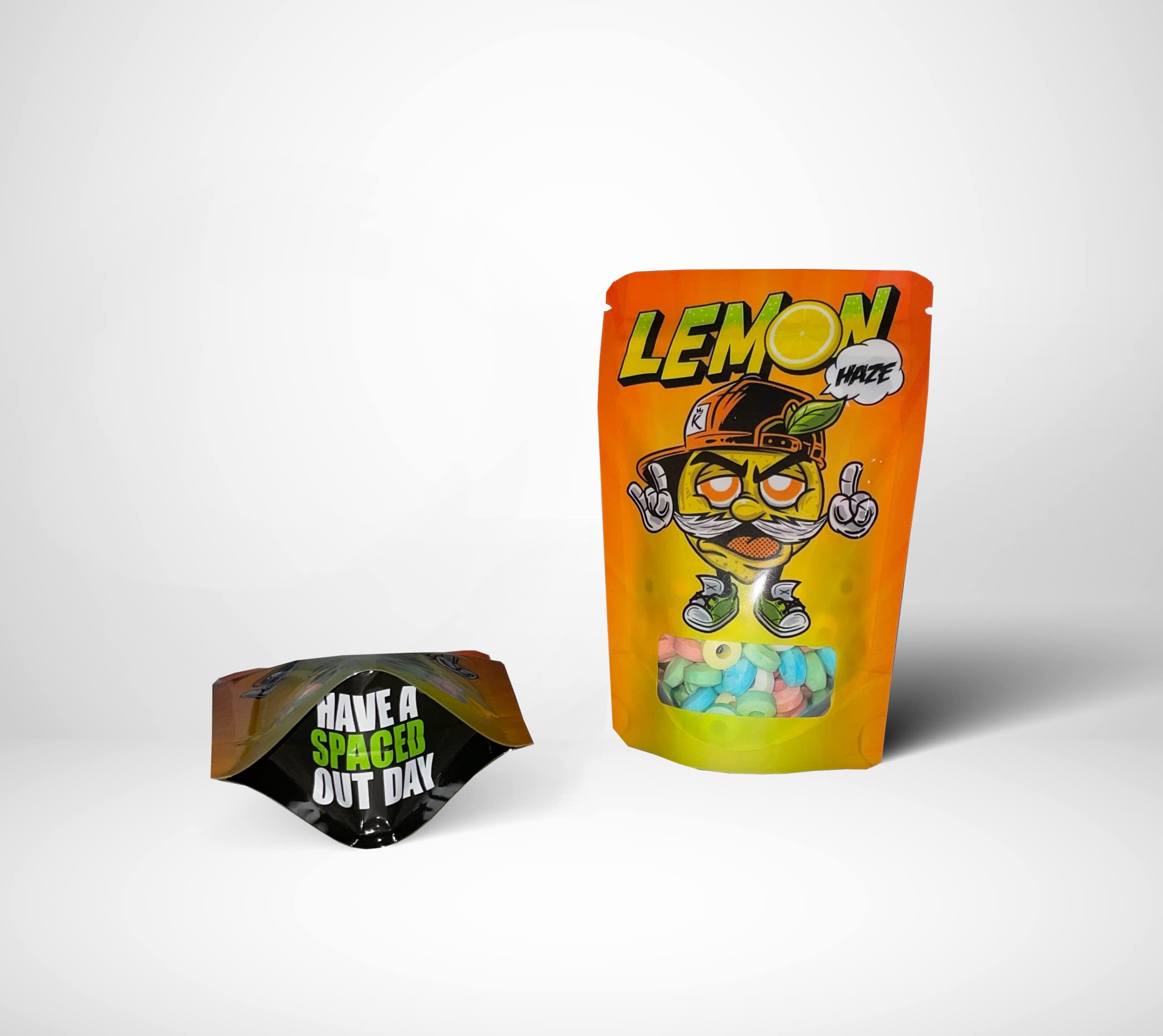 Baggies Assorted Lemon Haze Mylar Bags 3.5G Smell Proof Packaging X25