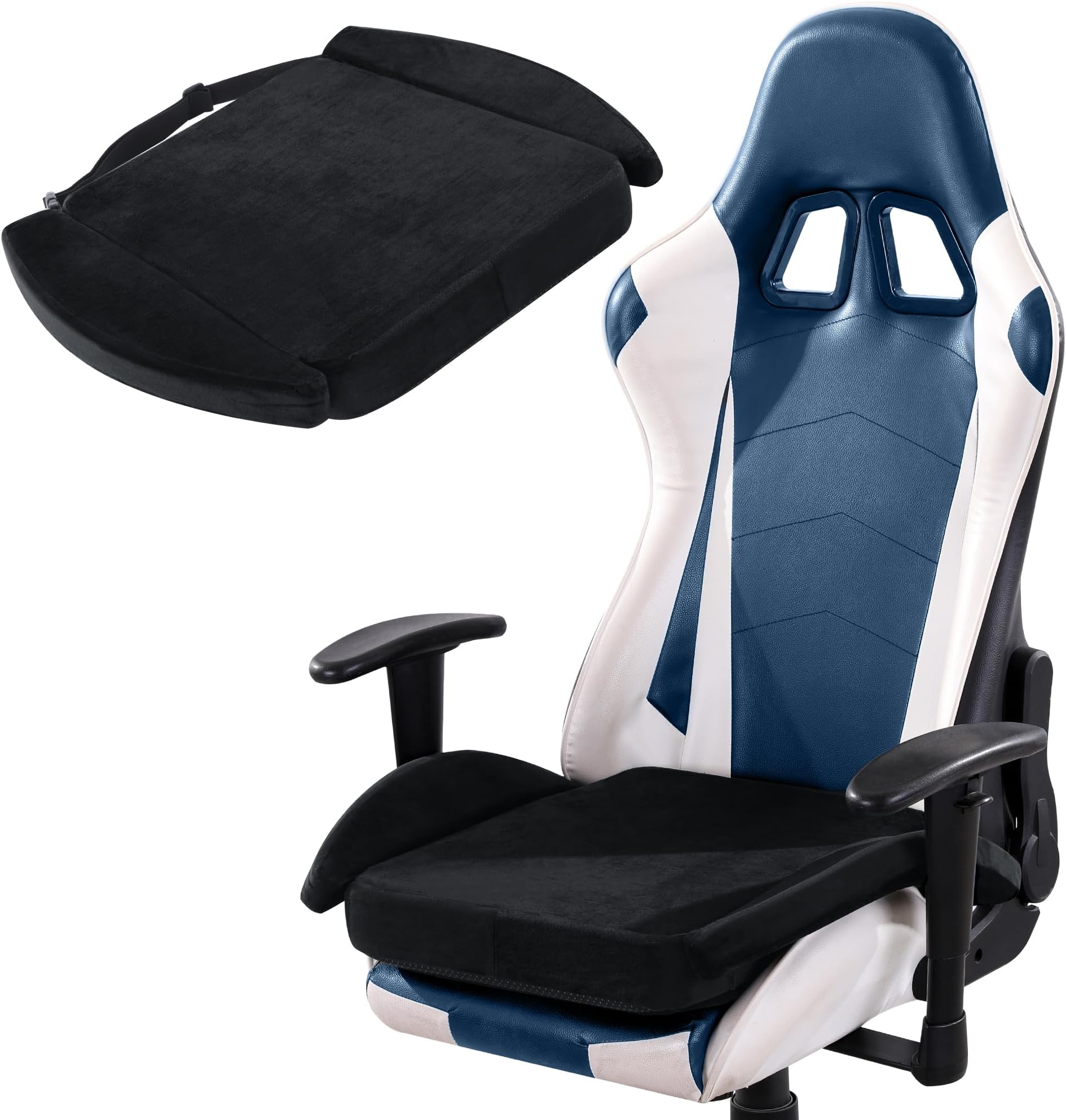 Ultra Soft Gaming Chair Cushion for Long Sitting Gamers,Tailbone Pain Reduce Cushion for Office Chair(Black)