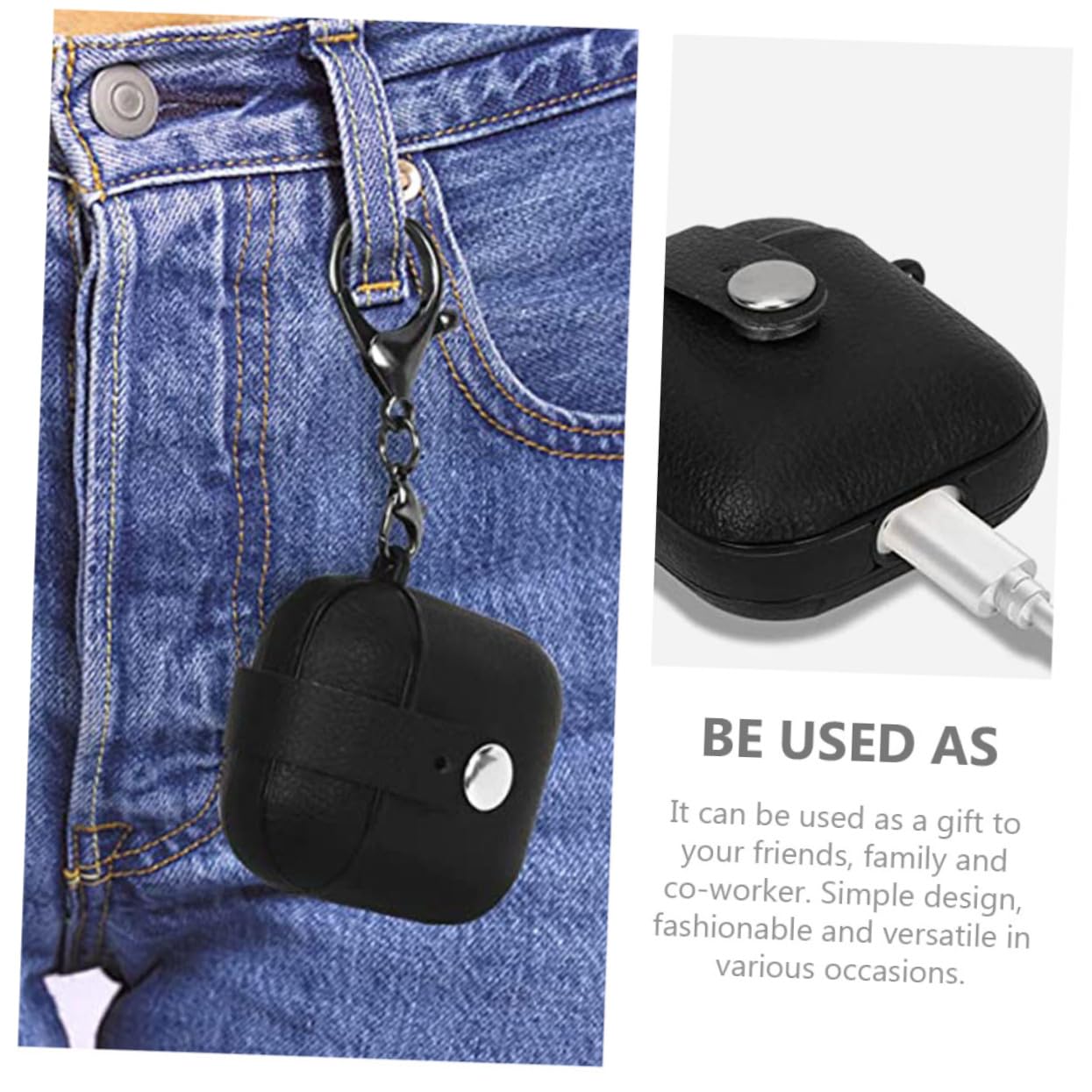 BESTonZON 5piezas Funda Protectora De PU para Auriculares Inalámbricos Diseño y Decorativo para Actividades