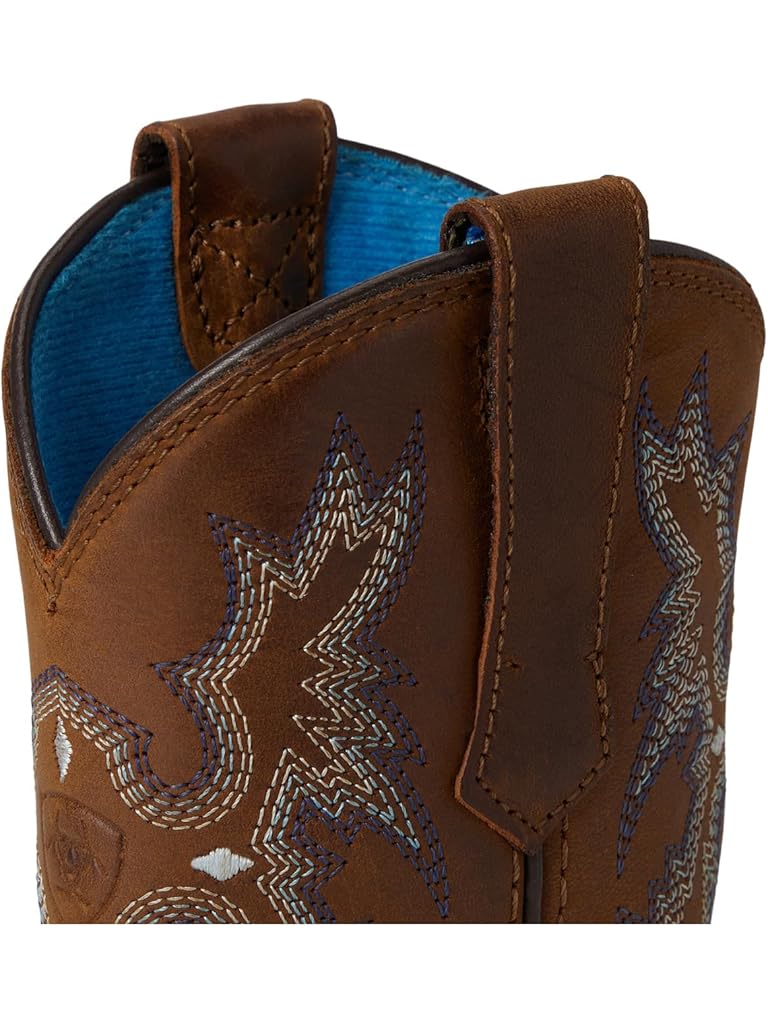 Brown Ariat Tombstone Medium Square Toe Western Boots (Toddler/Little Kid/Big Kid)
