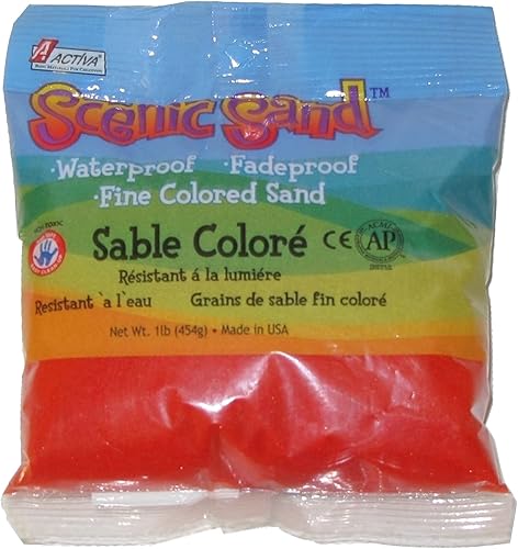 Miniatura 3 de Activa SAND-14481 Libra escénica, arena roja brillante, 1 unidad (paquete de 2)