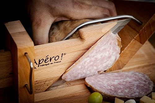 Miniatura 6 de Bron Coucke - Cortadora de guillotina de salchicha y chorizo fabricada en Francia, beige, modelo GS01