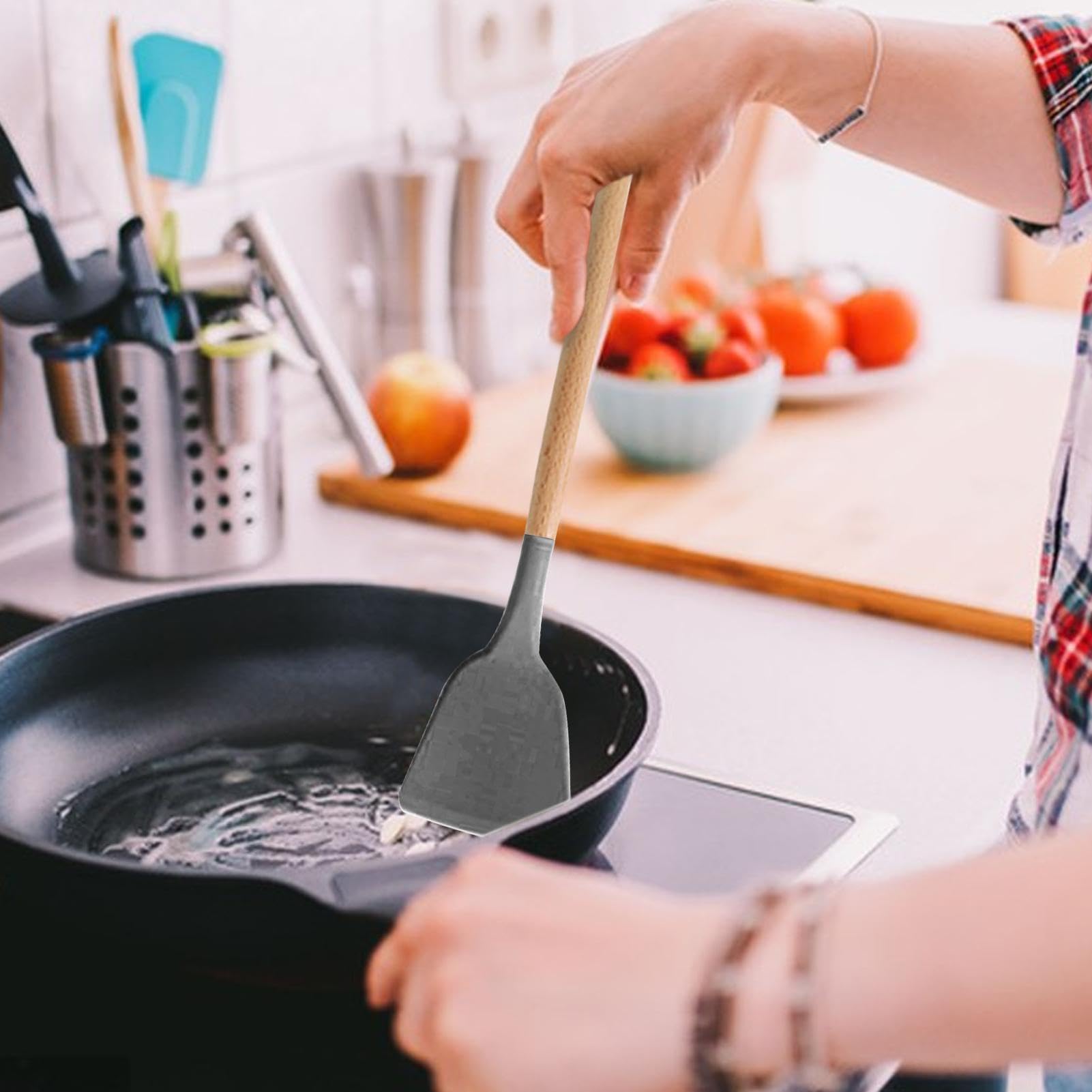 Set di spatole da cucina in silicone, set di 33 utensili da cucina